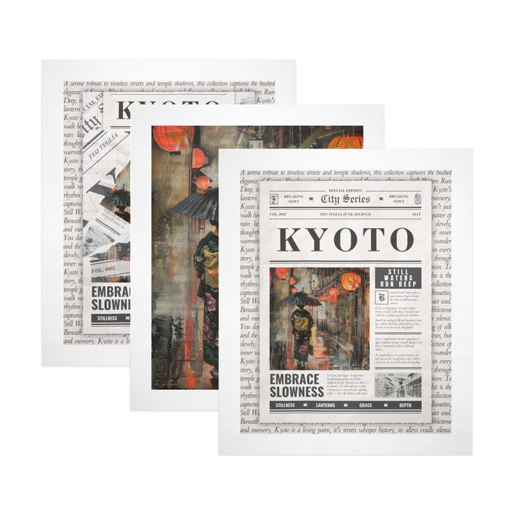 Kyoto - Gallery Art Print Set of 3 by Teo Teglia Art