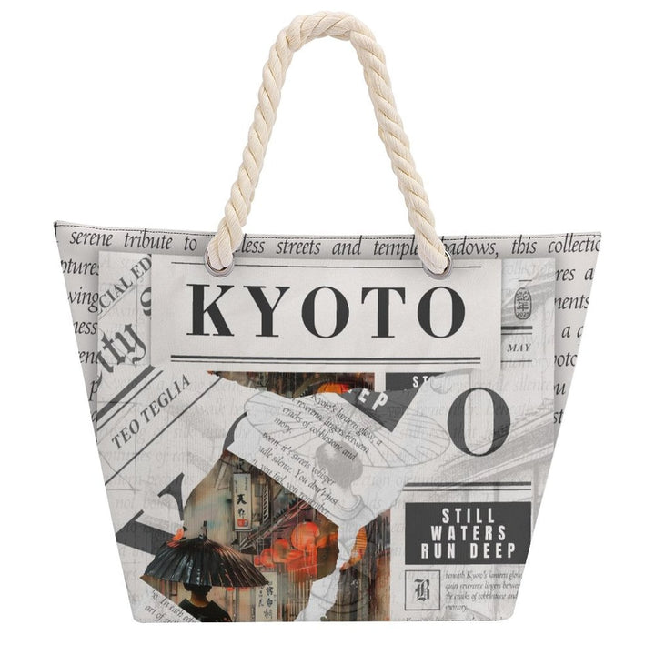 Kyoto - Hemp Rope Tote Bag by Teo Teglia Art