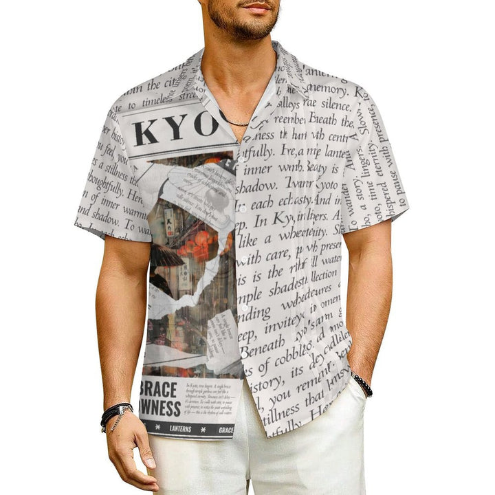 Kyoto - Men's Mindful Lapel Shirt by Teo Teglia Art