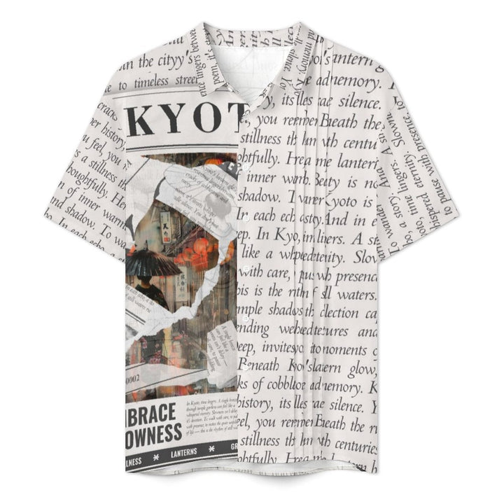 Kyoto - Men's Mindful Lapel Shirt by Teo Teglia Art