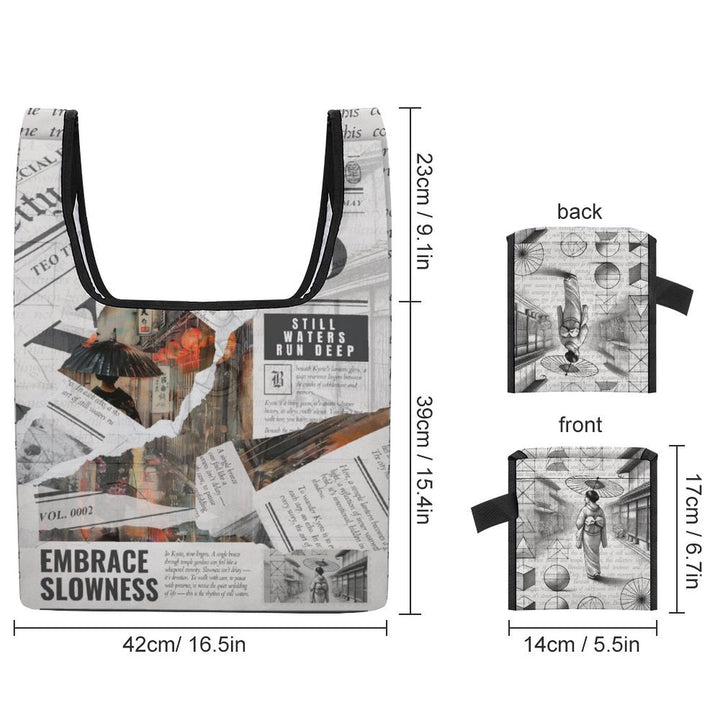 Kyoto - Reusable Tote Bag by Teo Teglia Art