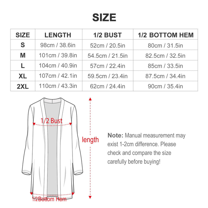 Kyoto - Women's Mid - Length Cardigan by Teo Teglia Art