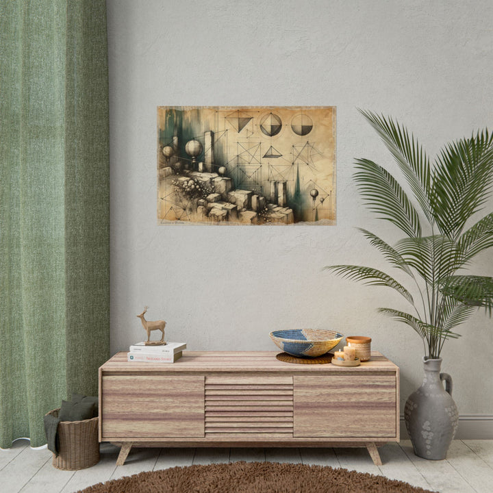 "Lanterns Awake in Geometry" - Art Print by Teo Teglia Art