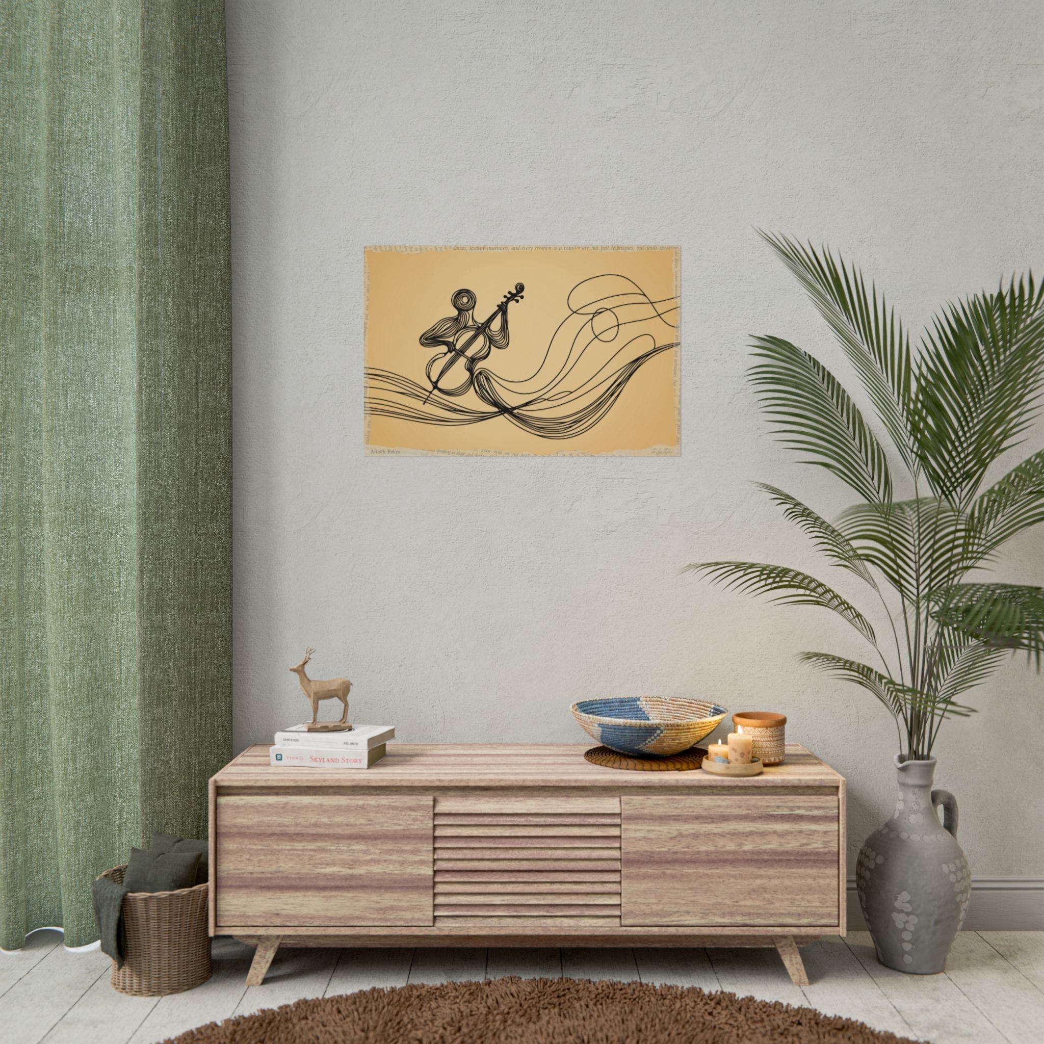 Melody Woven in Air - Art Print by Teo Teglia Art