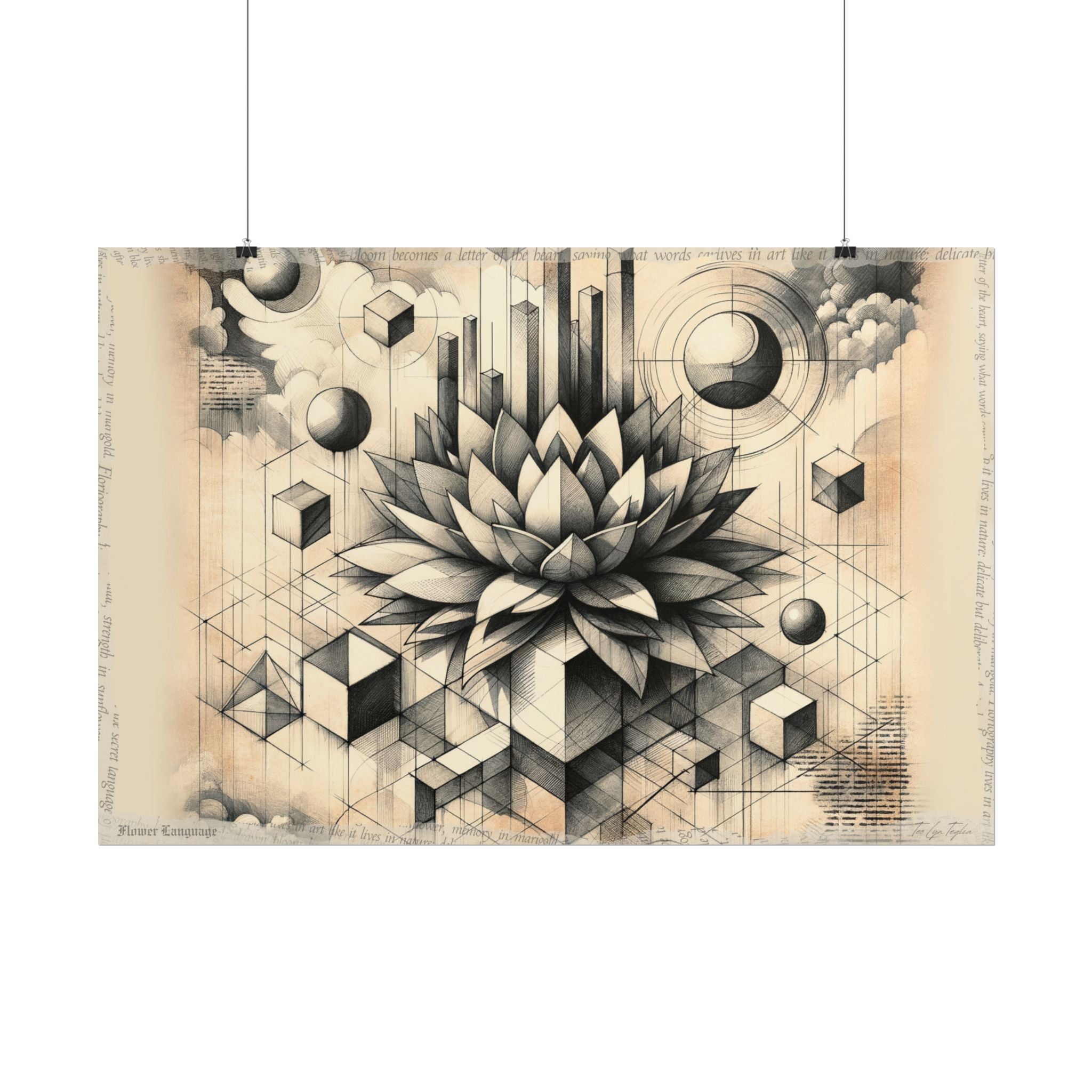 "Metamorphosis of Tranquility" - Art Print by Teo Teglia Art