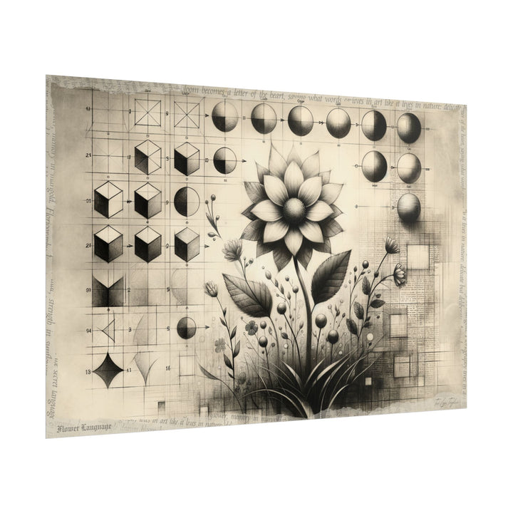 "Poetic Geometry Blossom" - Art Print by Teo Teglia Art
