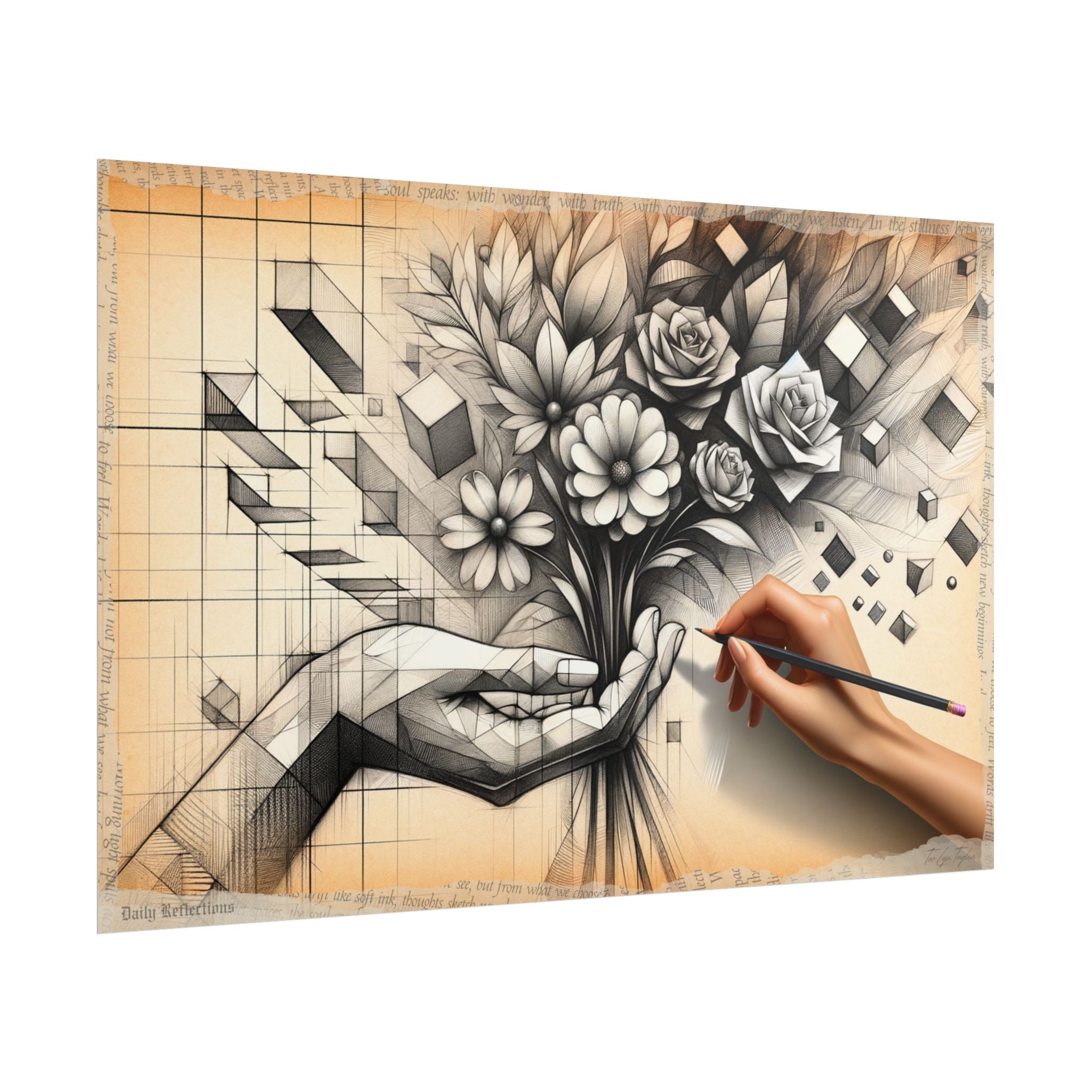 "Progression Blooms Tenderly" - Art Print by Teo Teglia Art