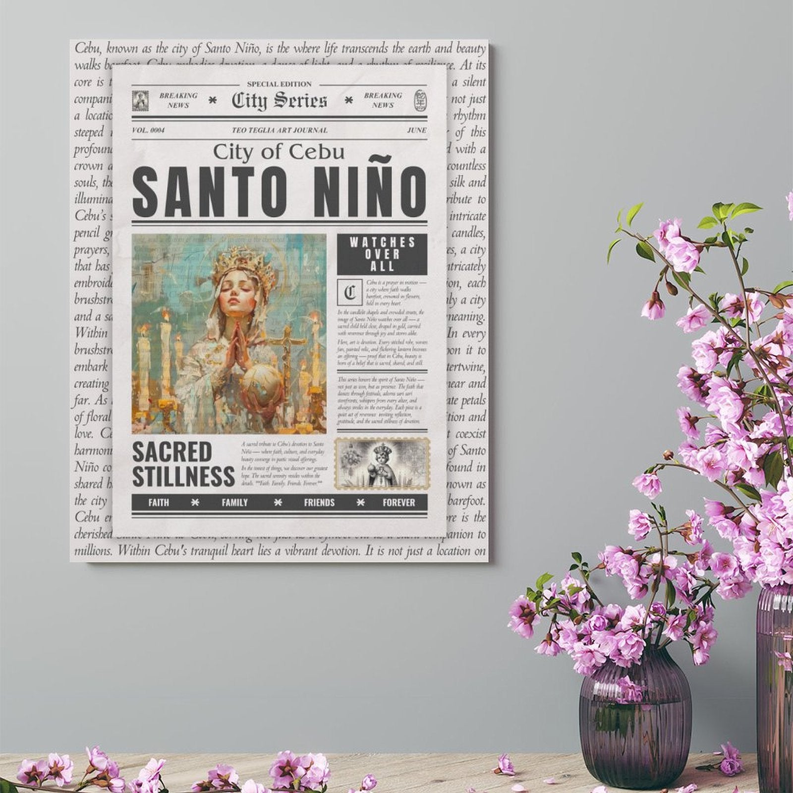 Santo Nino - City Series Canvas by Teo Teglia Art