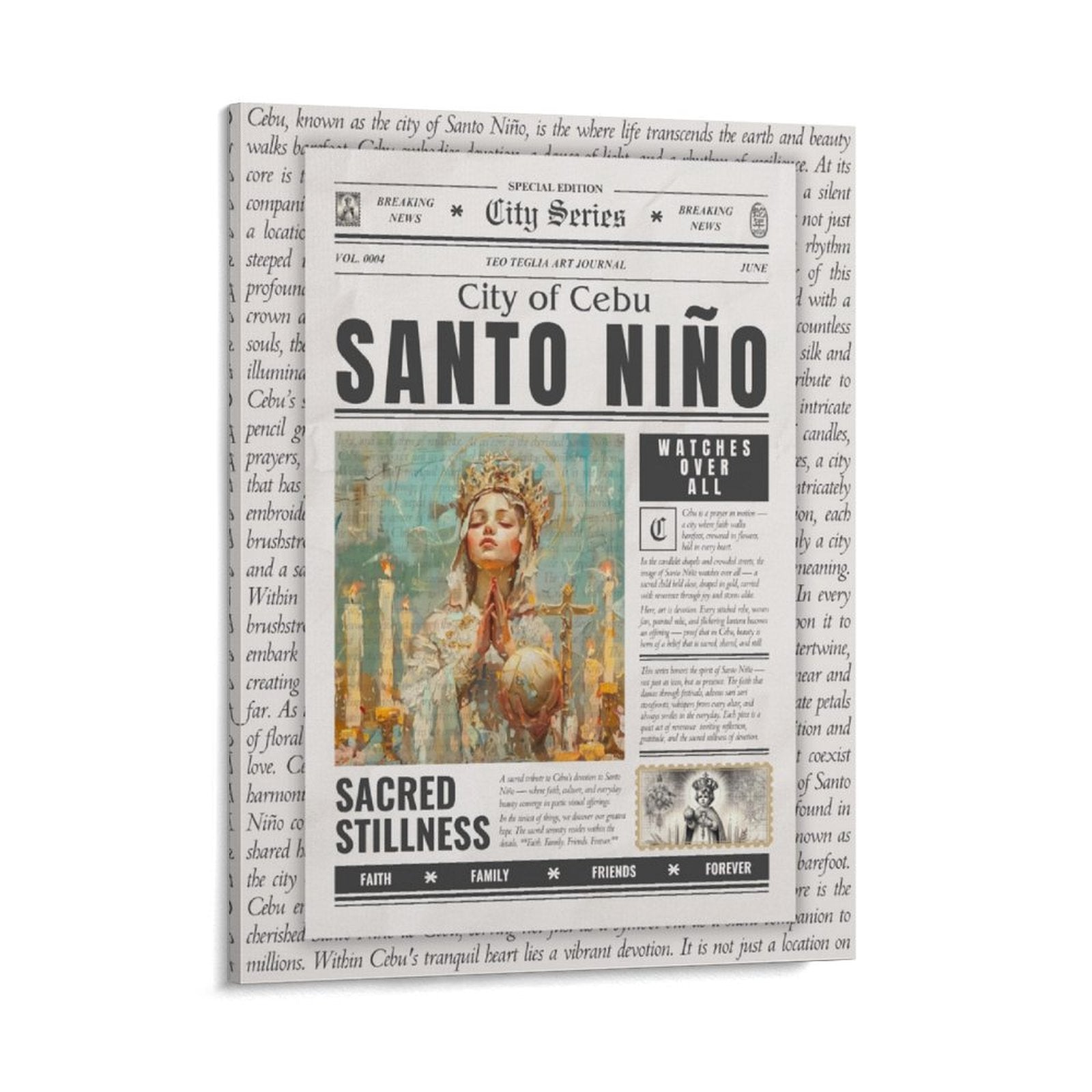 Santo Nino - City Series Canvas by Teo Teglia Art