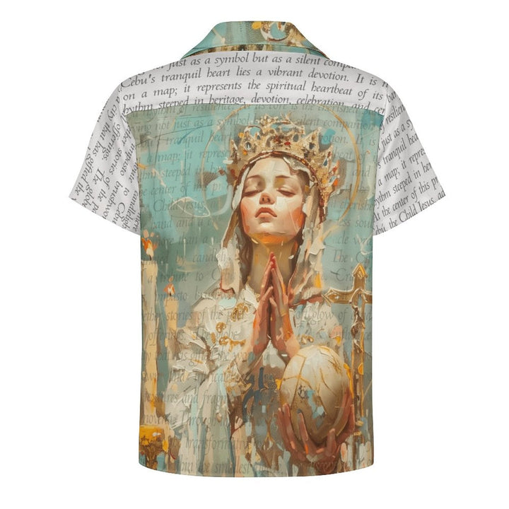 Santo Niño - Cuban Collar Shirt by Teo Teglia Art