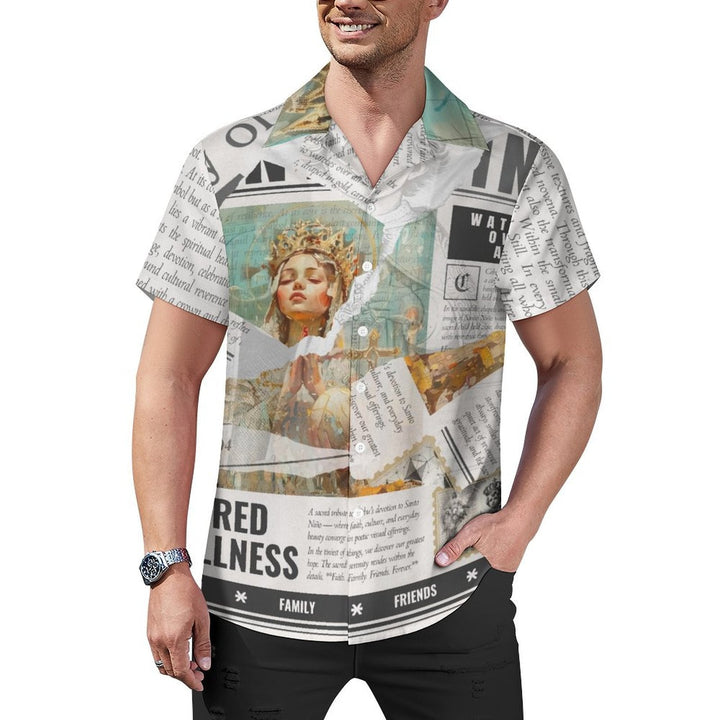 Santo Niño - Cuban Collar Shirt by Teo Teglia Art