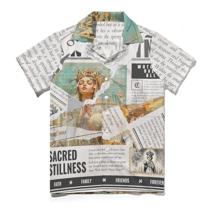 Santo Niño - Cuban Collar Shirt by Teo Teglia Art