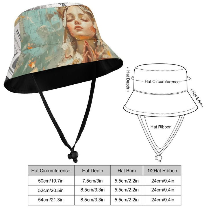 Santo Niño - Devotional Kids' Bucket Hat by Teo Teglia Art