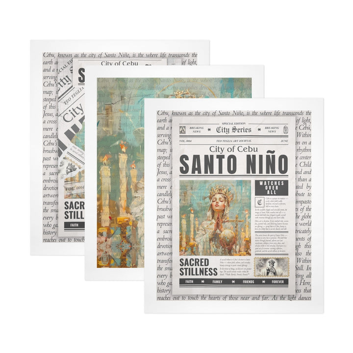 Santo Niño - Gallery Art Print Set of 3 by Teo Teglia Art