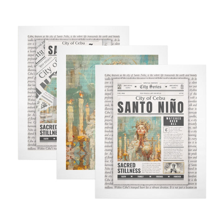Santo Niño - Gallery Art Print Set of 3 by Teo Teglia Art
