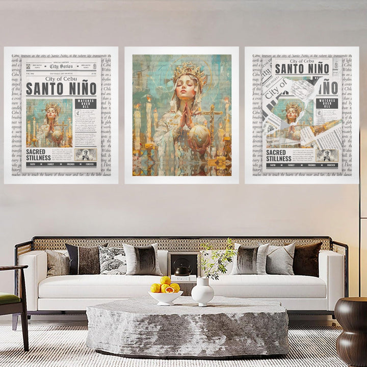 Santo Niño - Gallery Art Print Set of 3 by Teo Teglia Art
