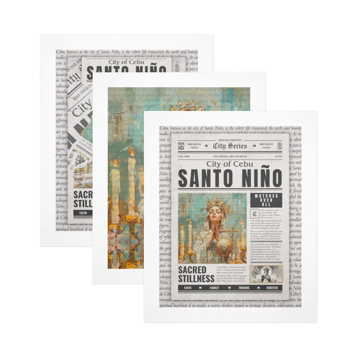 Santo Niño - Gallery Art Print Set of 3 by Teo Teglia Art