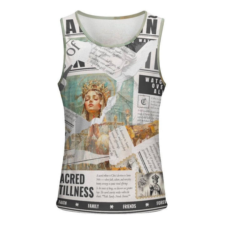 Santo Niño - Men's Devotional Print Tank Top by Teo Teglia Art