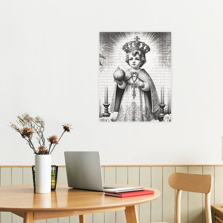 Santo Nino - Pencil Sketch Canvas by Teo Teglia Art