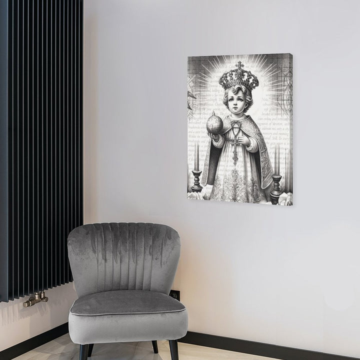 Santo Nino - Pencil Sketch Canvas by Teo Teglia Art