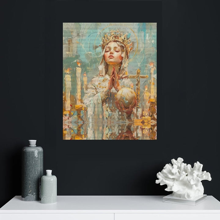 Santo Niño - Sacred Canvas Painting by Teo Teglia Art