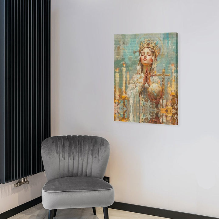 Santo Niño - Sacred Canvas Painting by Teo Teglia Art