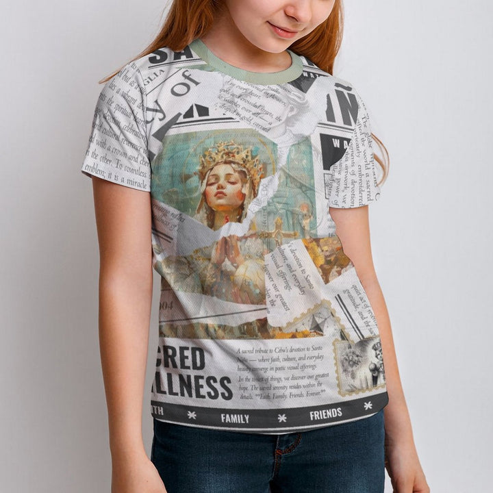 Santo Niño - Youth Devotional Print Tee by Teo Teglia Art