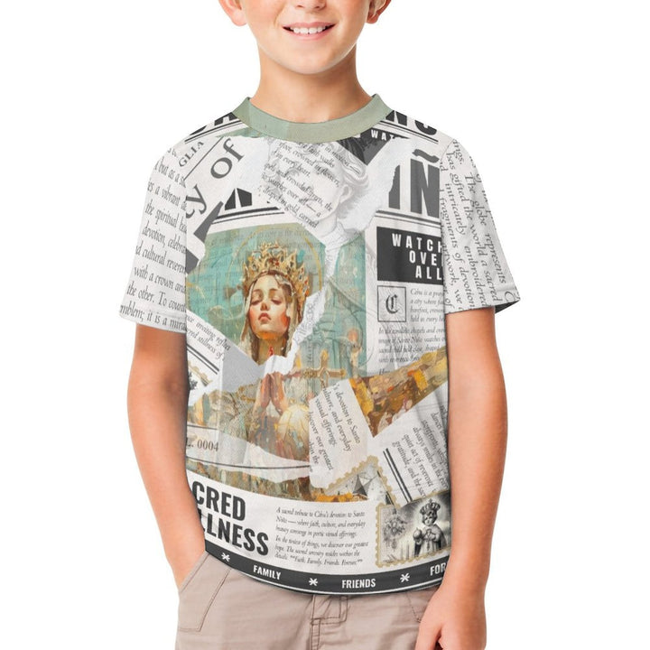 Santo Niño - Youth Devotional Print Tee by Teo Teglia Art