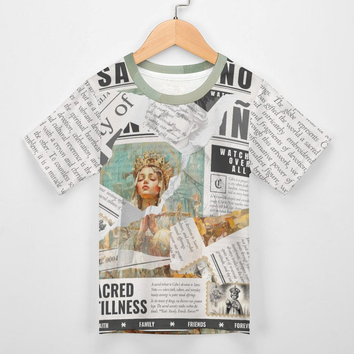 Santo Niño - Youth Devotional Print Tee by Teo Teglia Art