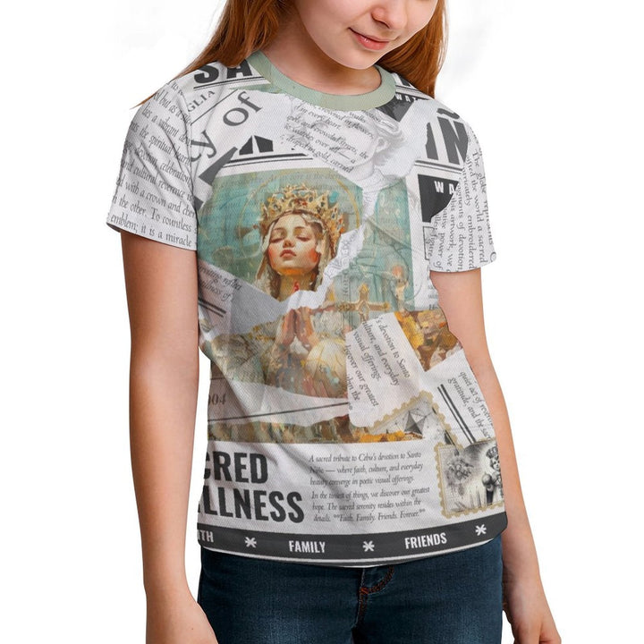 Santo Niño - Youth Devotional Print Tee by Teo Teglia Art