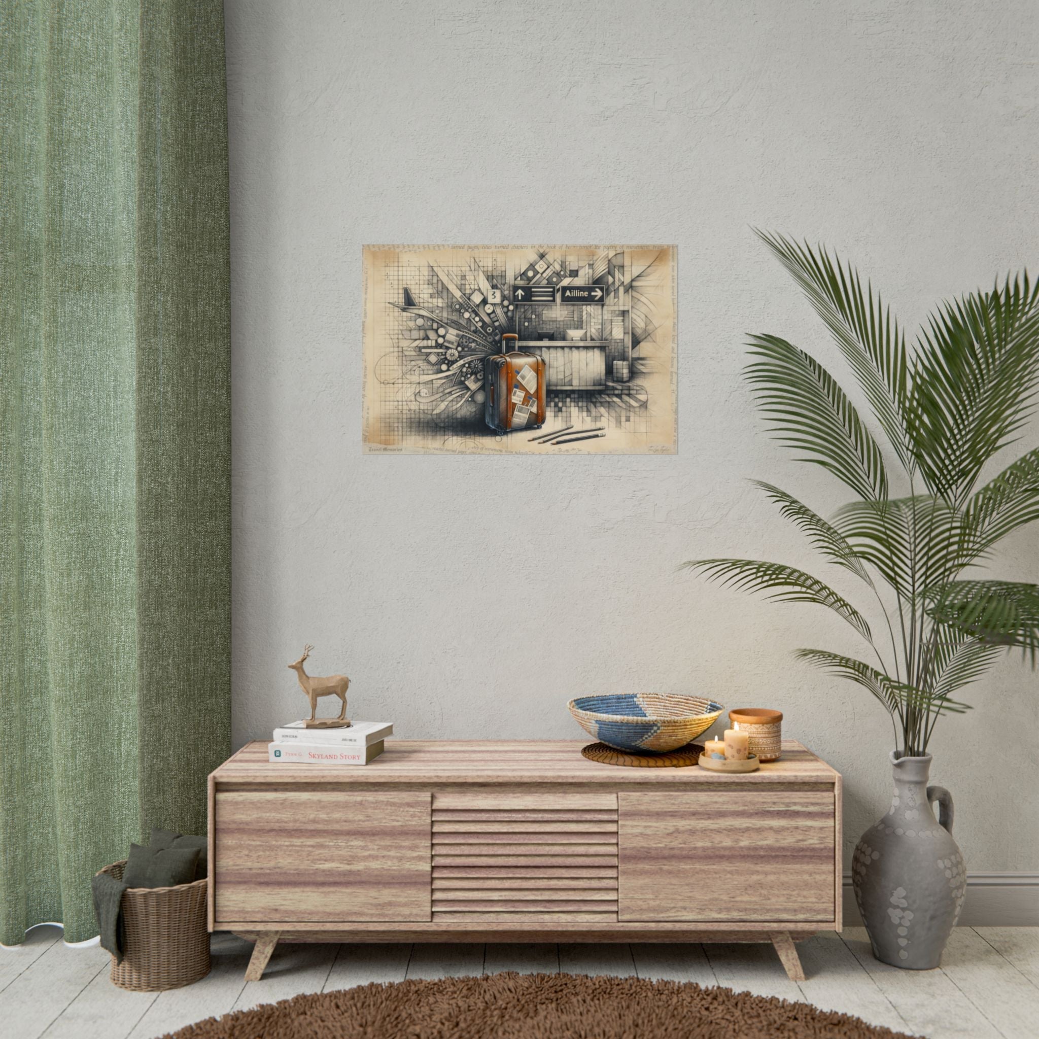 Transitioning Geometric Voyage - Art Print by Teo Teglia Art