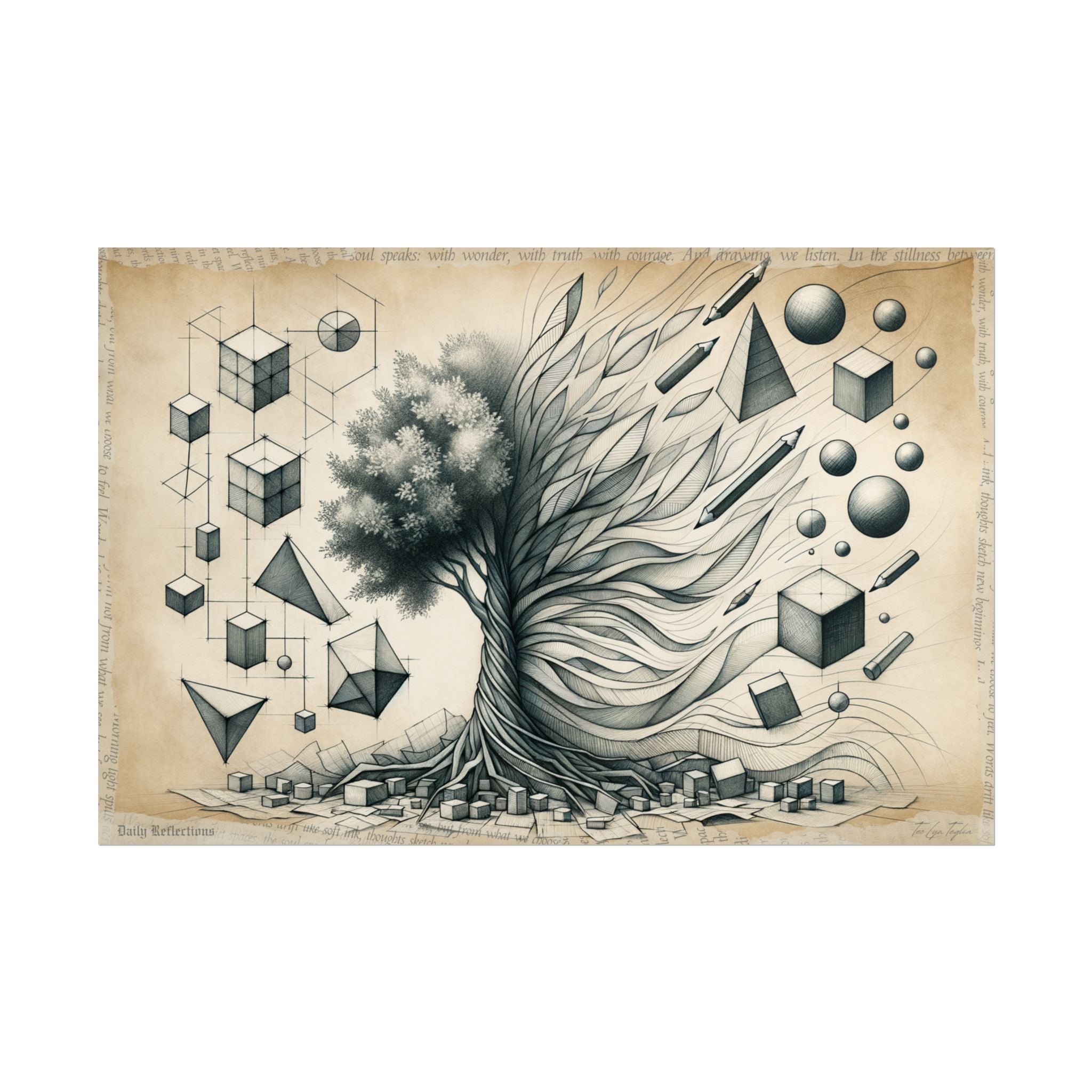 ✏️ Tree of Abstract Evolution - Art Print by Teo Teglia Art