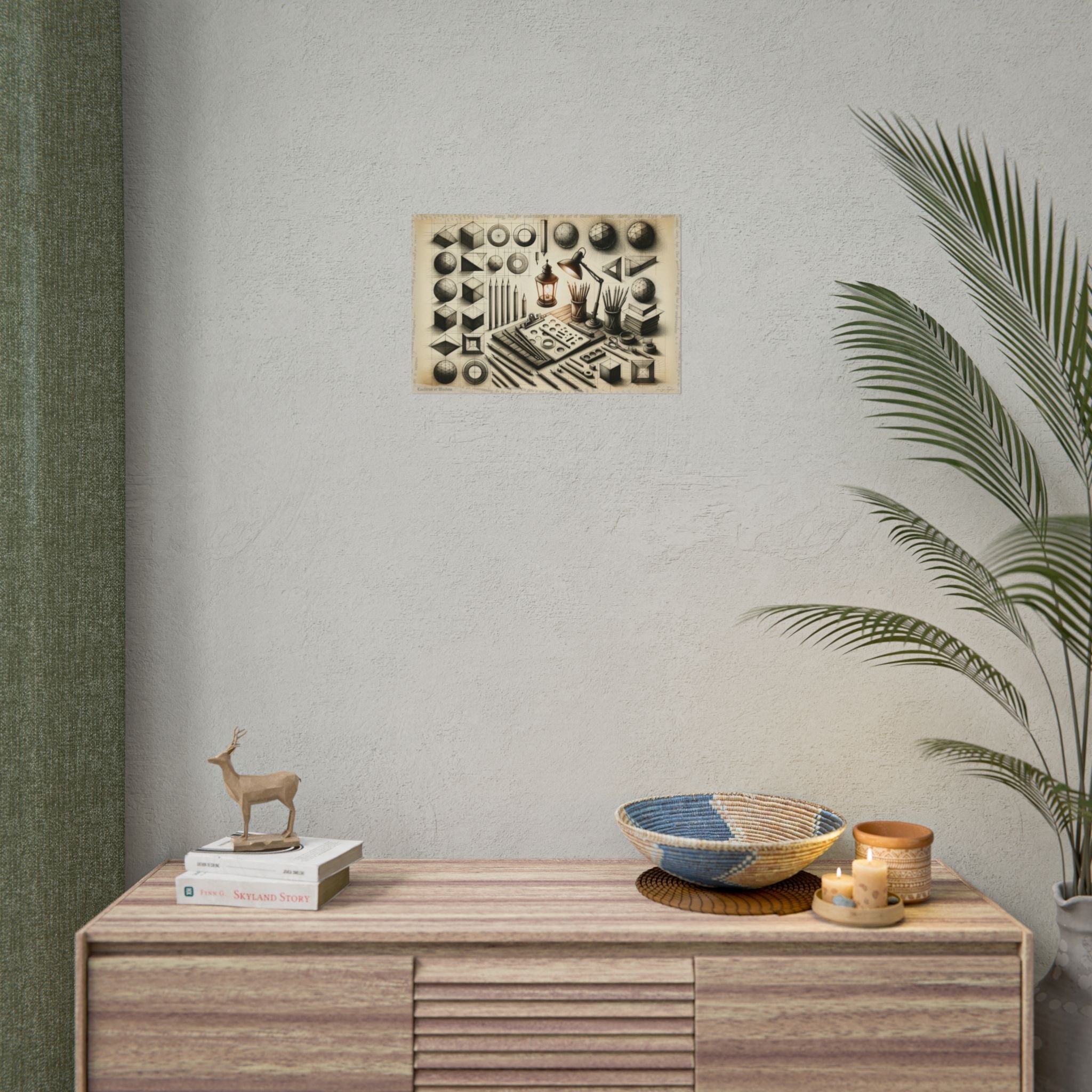 Whispers of Geometric Dawn - Art Print by Teo Teglia Art