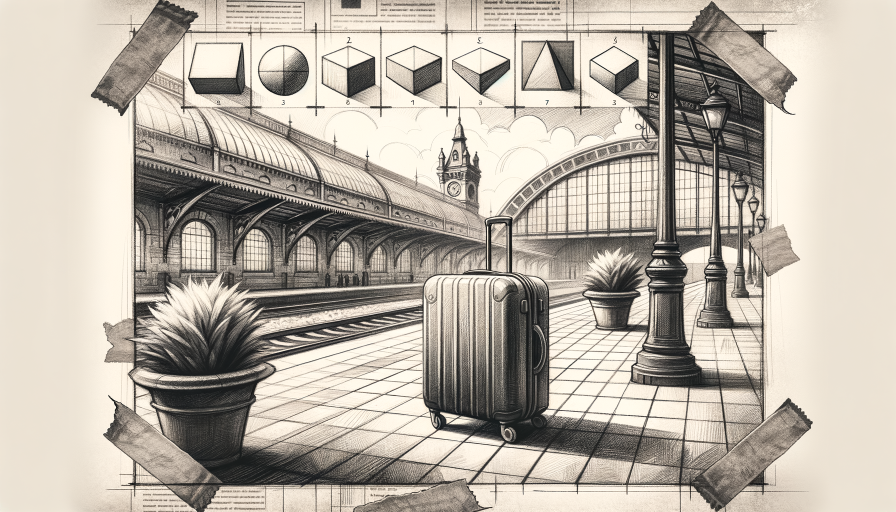 "Journey from Shapes to Station" - Art Print