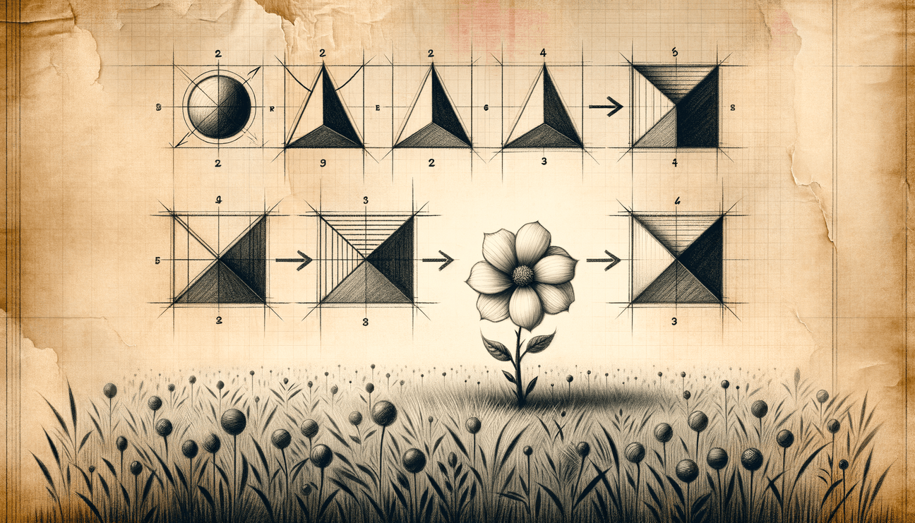Blossoming Sketches: The Playful Path of Growth - Teo Teglia Art