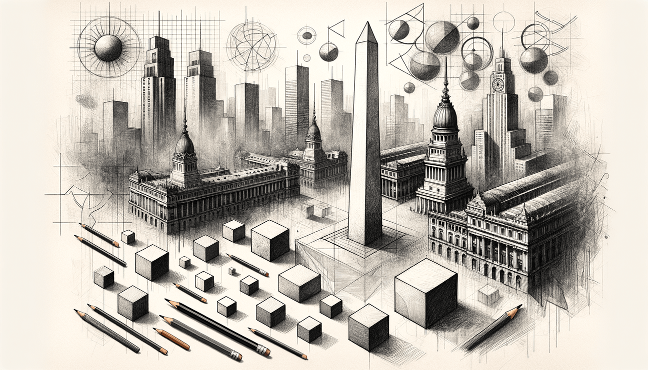 Buenos Aires in Pencil: From Shapes to Skylines - Teo Teglia Art