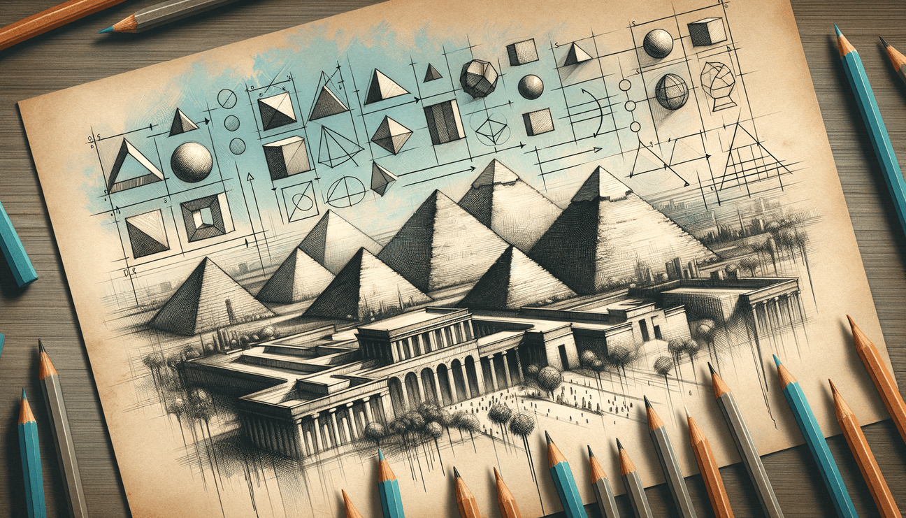 Cairo's Geometry: From Simple Shapes to Egypt's Majesty - Teo Teglia Art