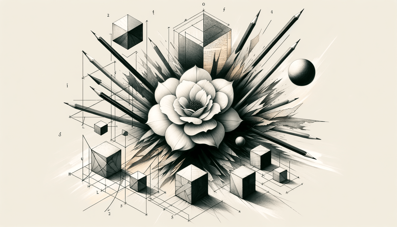 Camellia Courage: From Geometry to Dreamy Devotion - Teo Teglia Art