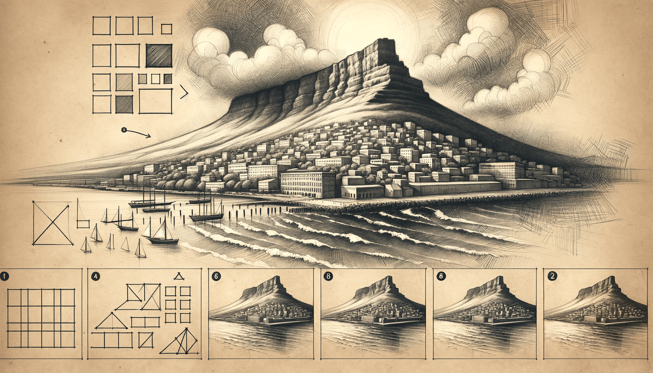 Cape Town Sketch Journey: From Shapes to Shores - Teo Teglia Art