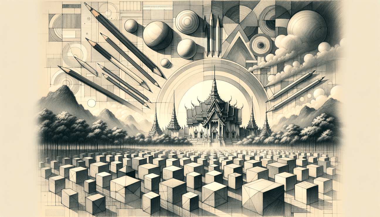 Chiang Mai Sketchbook: From Shapes to Temples - Teo Teglia Art