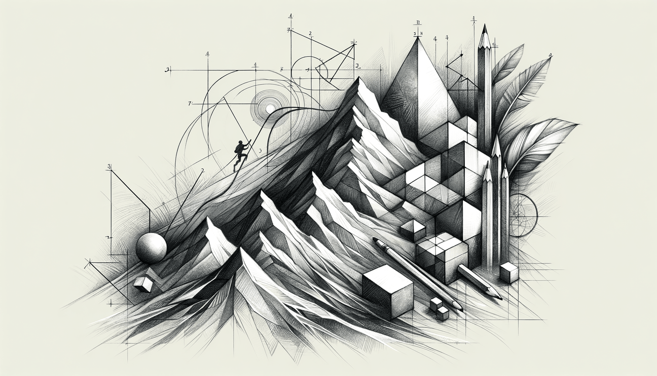 Courage in Geometry: A Climb from Simple to Sublime - Teo Teglia Art