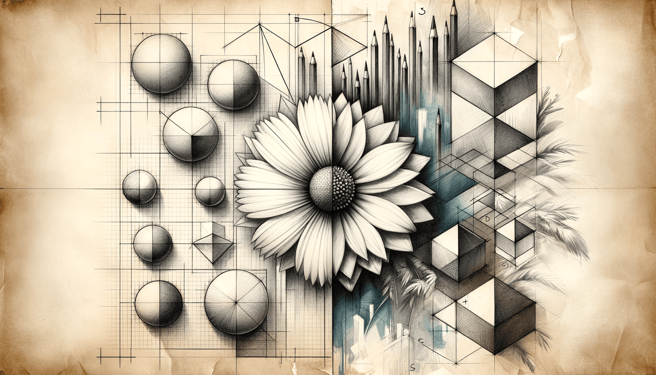 Dreamscape: Magnolia Grace Blooms in a Sketchbook Symphony - Teo Teglia Art