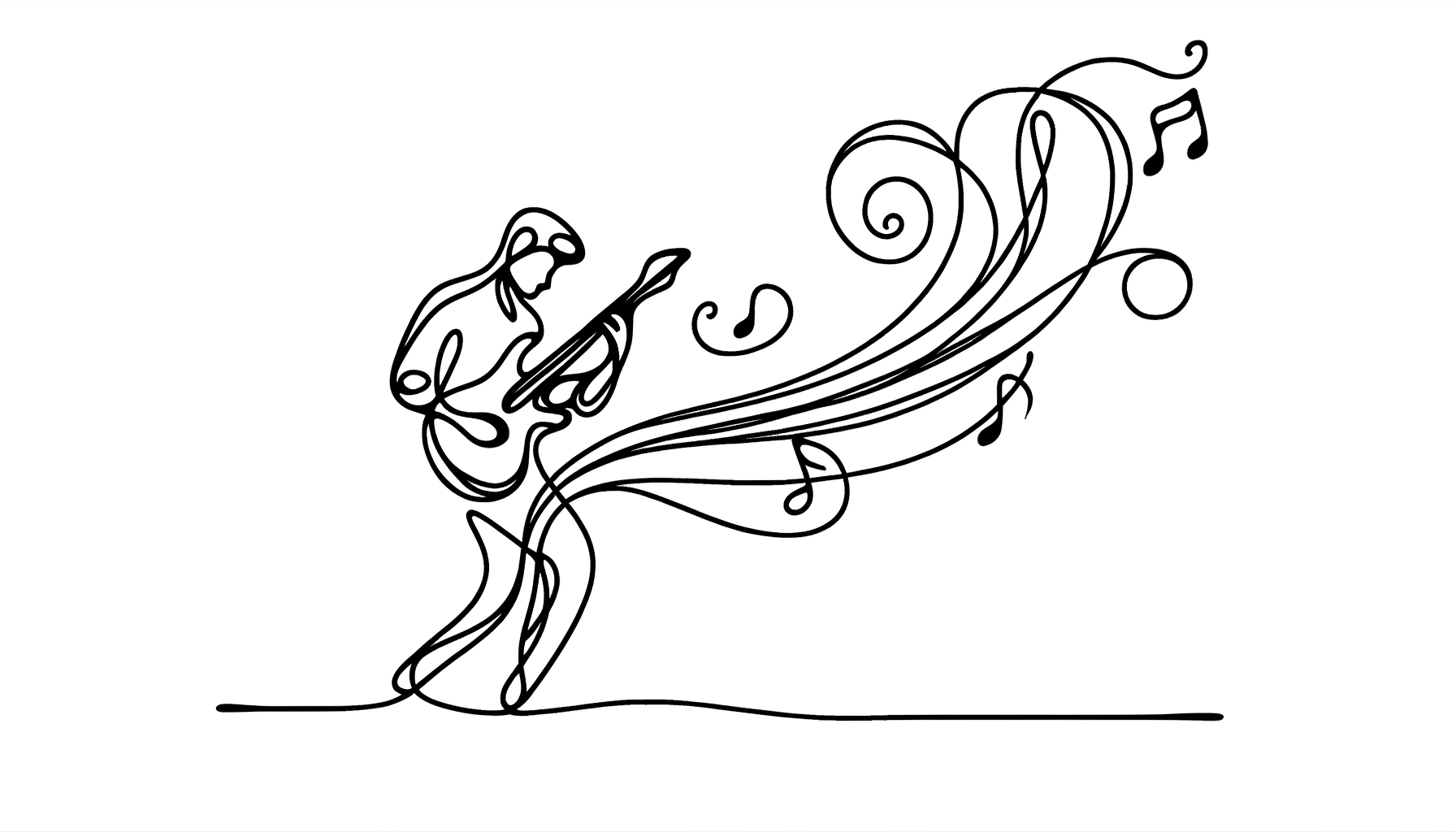 Festive Melody in a Single Stroke - Teo Teglia Art