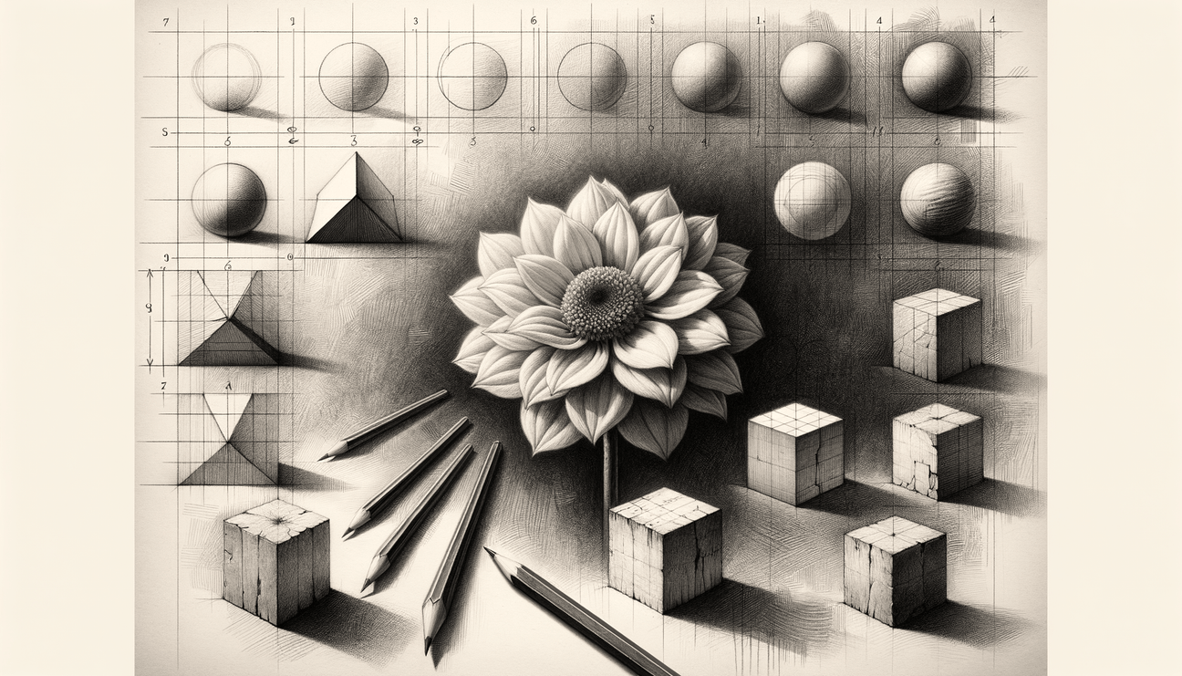 Forget-Me-Not Faith: Dreamlike Journey in Graphite - Teo Teglia Art