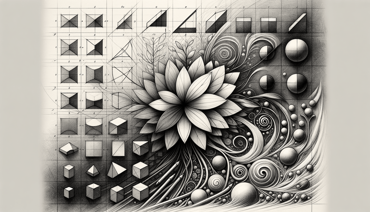 Freesia Friendship: From Geometric Dreams to Floral Trust - Teo Teglia Art
