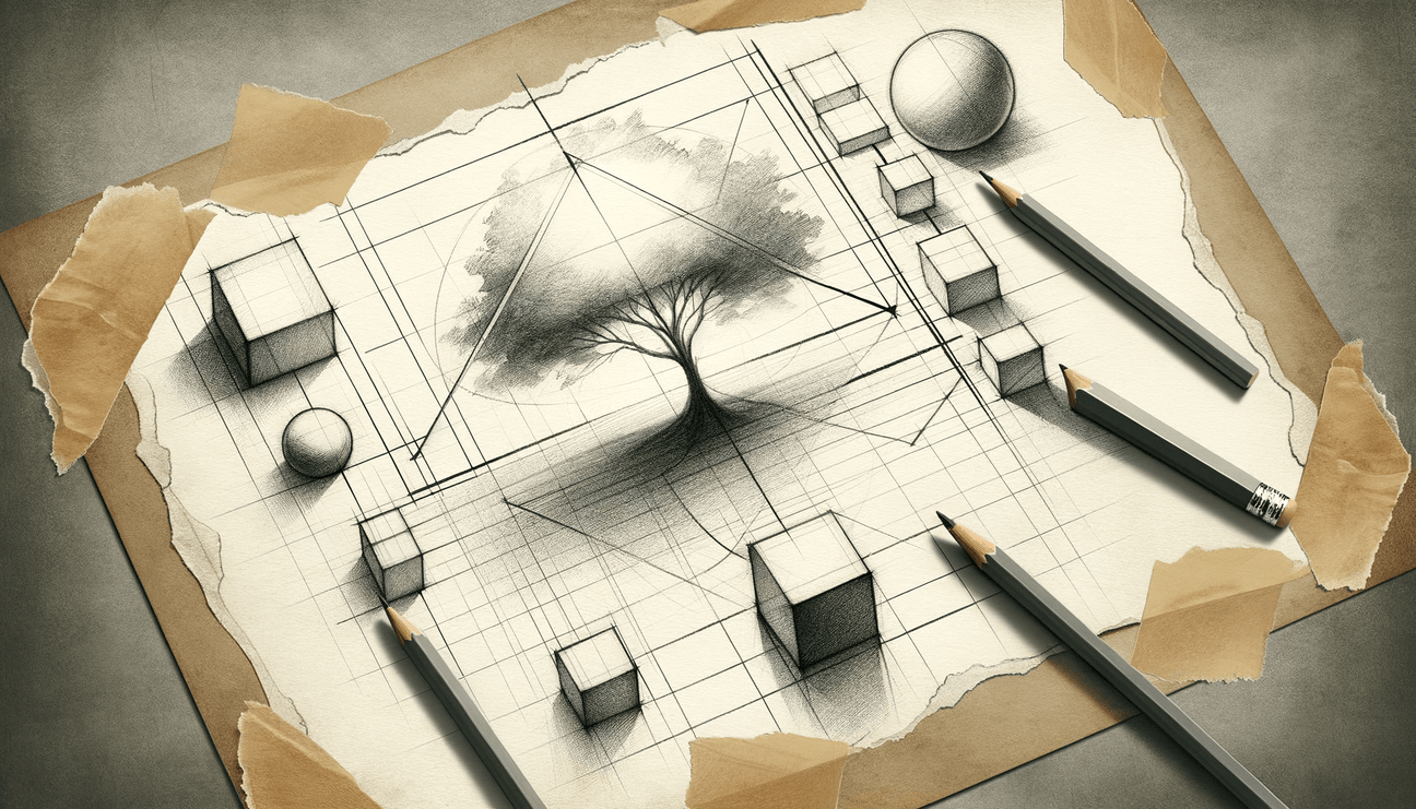 Geometric Seeds to Graceful Trees: A Sketch of Growth - Teo Teglia Art