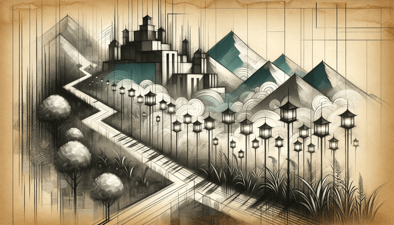 Glowing Path: Sketching Hope's Lanterns to the Future - Teo Teglia Art