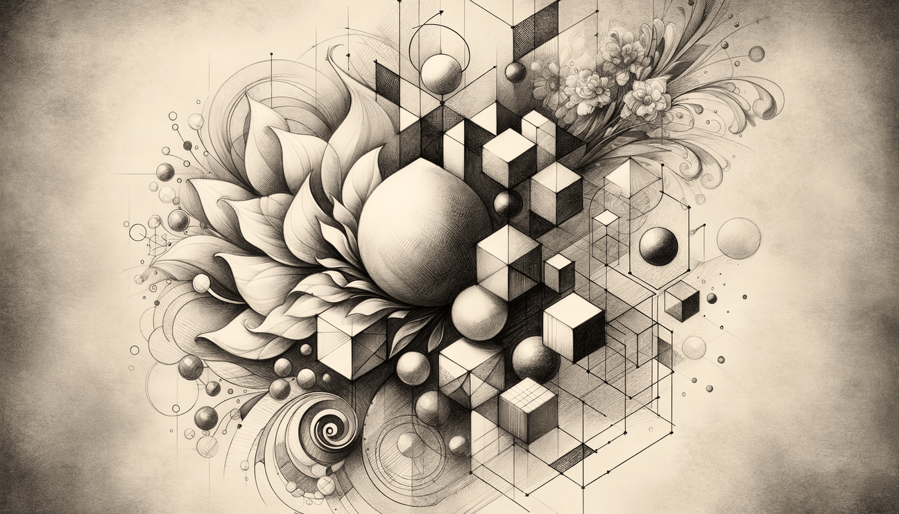 Hands of Kindness: A Floral Offering in Sketch - Teo Teglia Art
