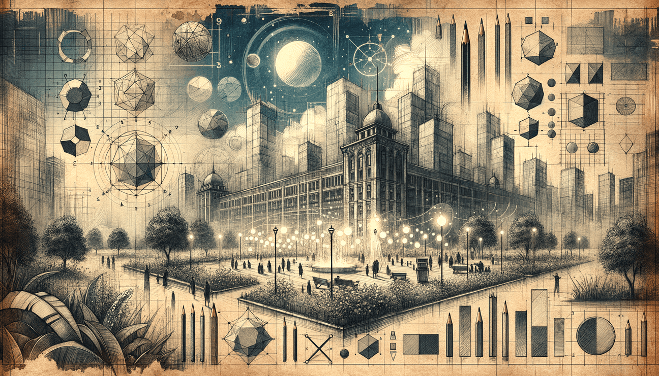 Harmony in Unity: City Square's Luminous Tale - Teo Teglia Art