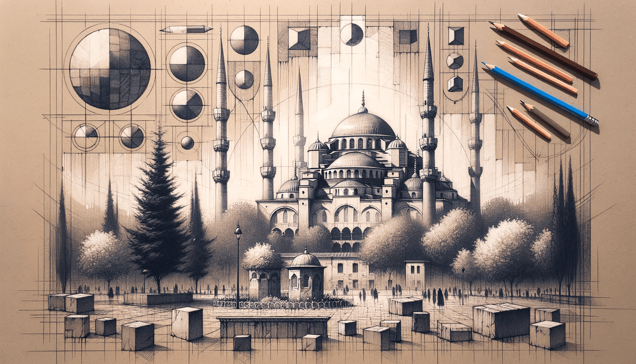 Istanbul's Blue Mosque: From Pencil Strokes to Poetry - Teo Teglia Art